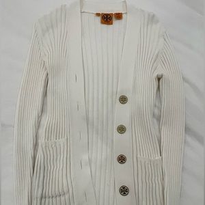 Tory Burch White Cardigan